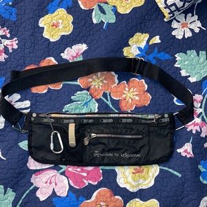 Black Tokidoki Lesportsac waist bag fanny pack